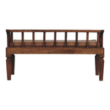 Bordeaux Leather Bench - Artisan Furniture - Flyclothing LLC