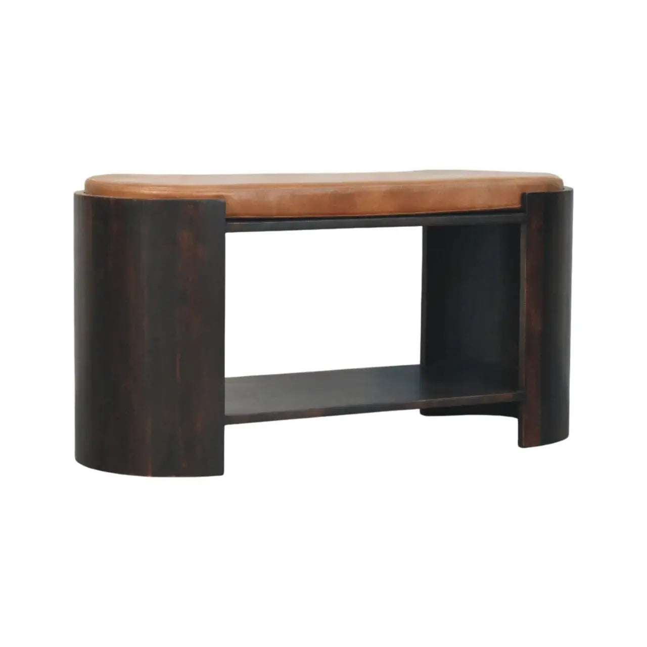 Valencia Leather Shoe Bench - Artisan Furniture - Flyclothing LLC