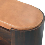 Valencia Leather Shoe Bench - Artisan Furniture - Flyclothing LLC