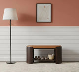Valencia Leather Shoe Bench - Artisan Furniture - Flyclothing LLC