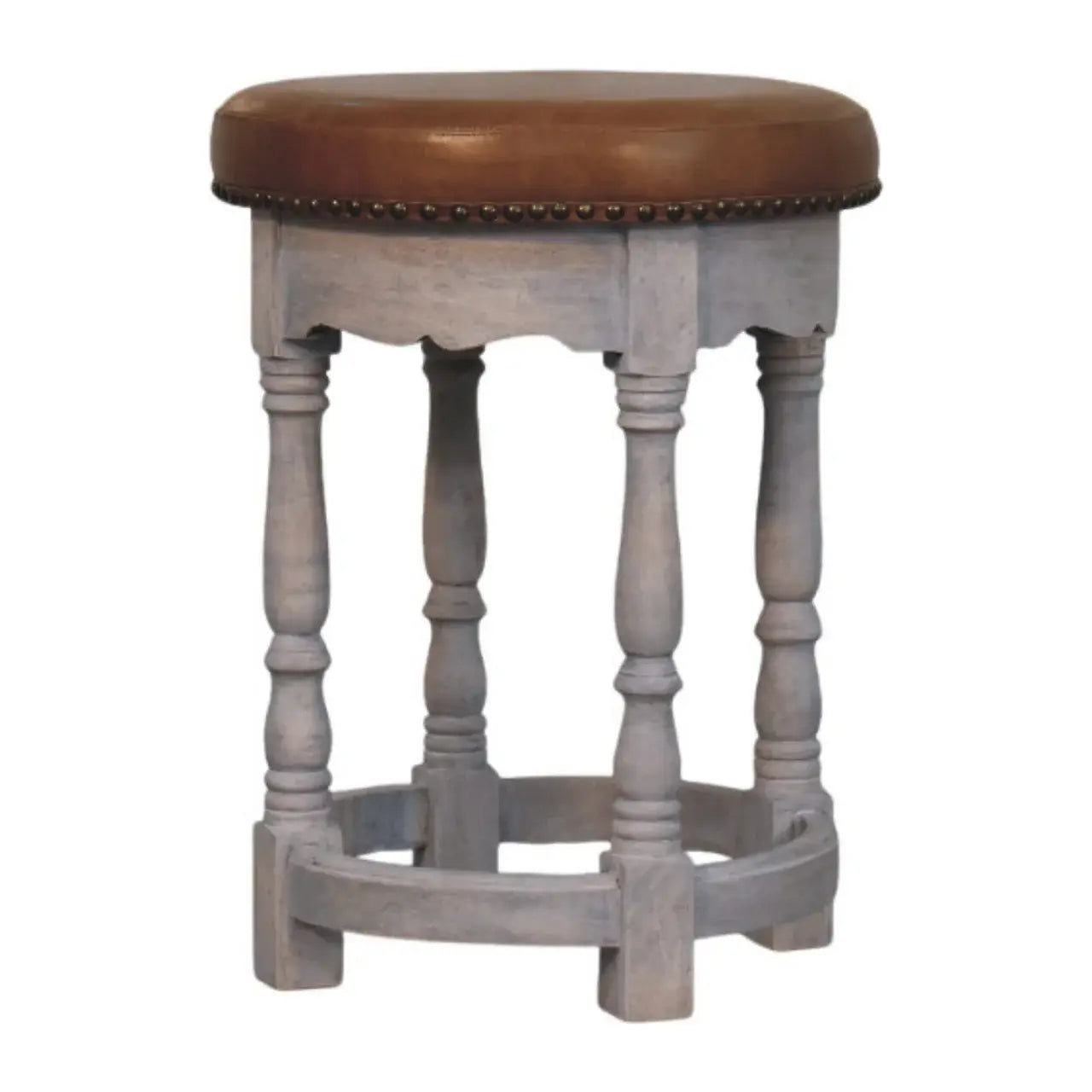 Rustic Charm Stool - Artisan Furniture - Flyclothing LLC