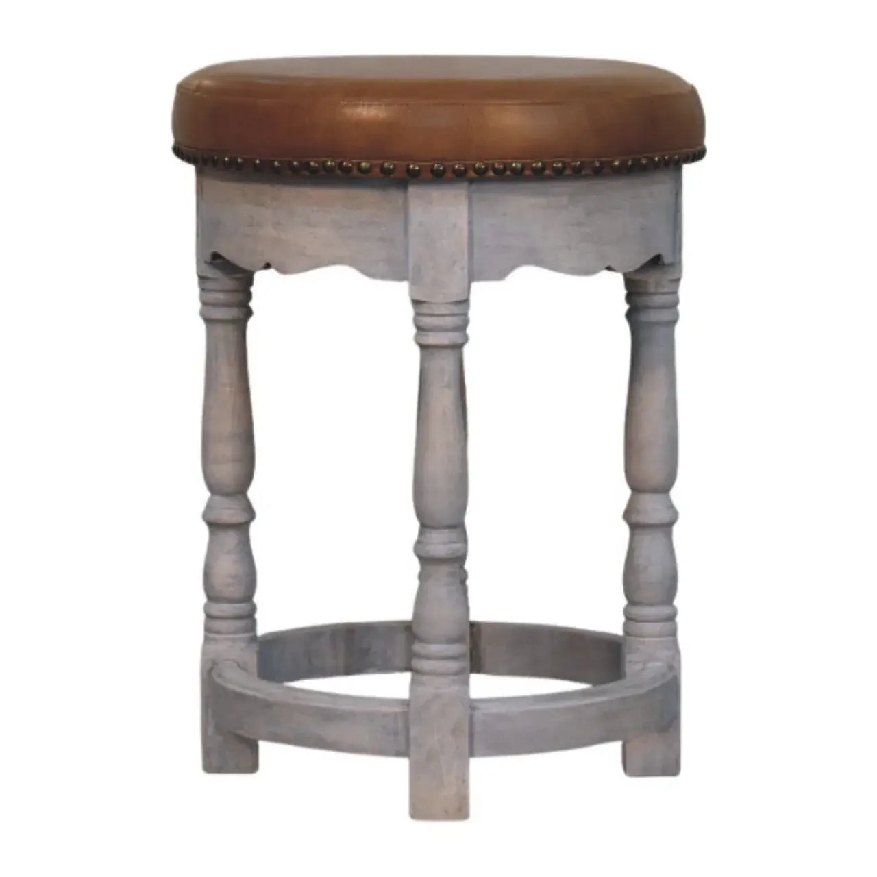 Rustic Charm Stool - Artisan Furniture - Flyclothing LLC