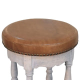 Rustic Charm Stool - Artisan Furniture - Flyclothing LLC