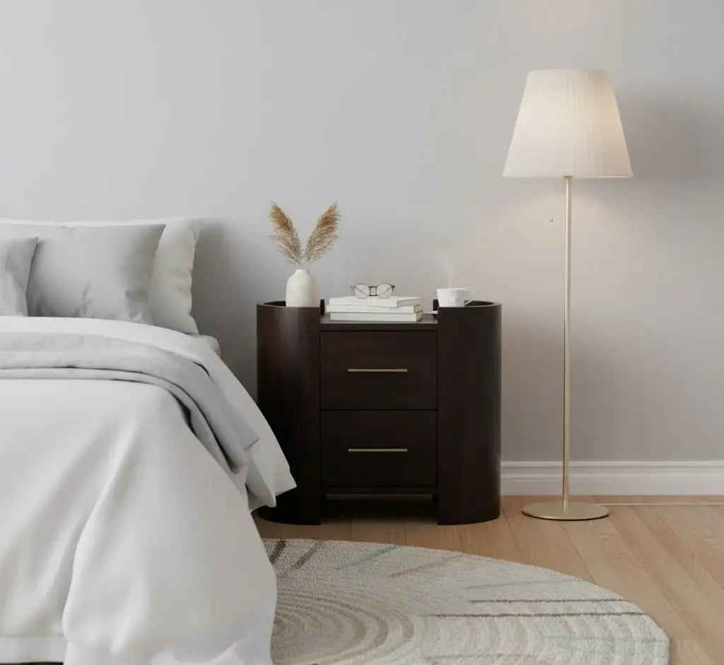 Valencia Two-Drawer Bedside Table - Artisan Furniture - Flyclothing LLC