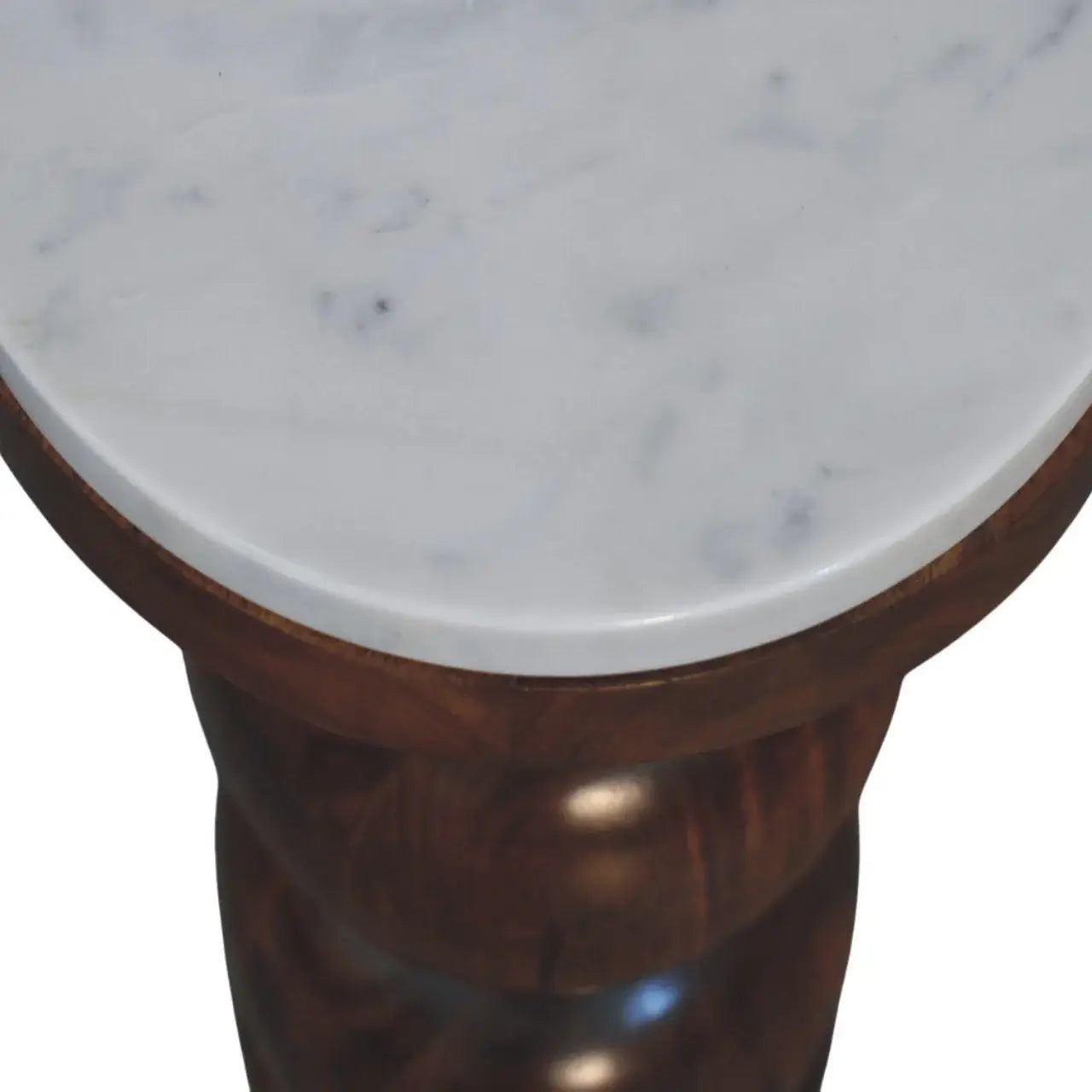 Marble Top Bulla Side Table - Artisan Furniture - Flyclothing LLC