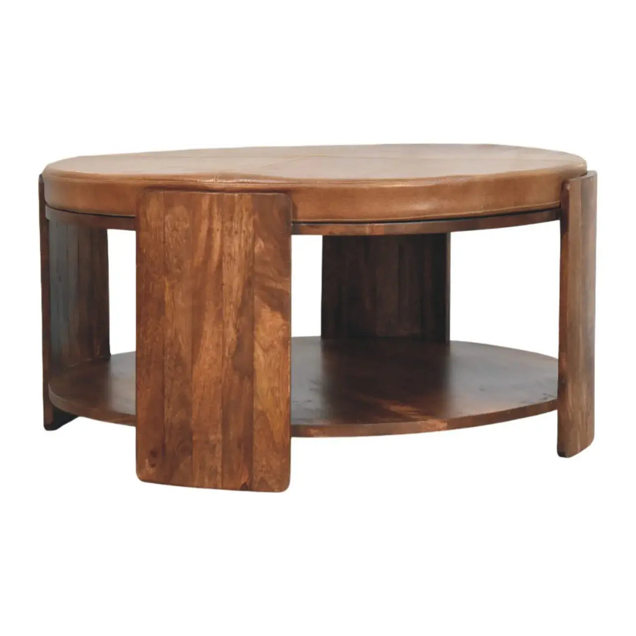 Savoy Leather Coffee Table - Artisan Furniture - Flyclothing LLC