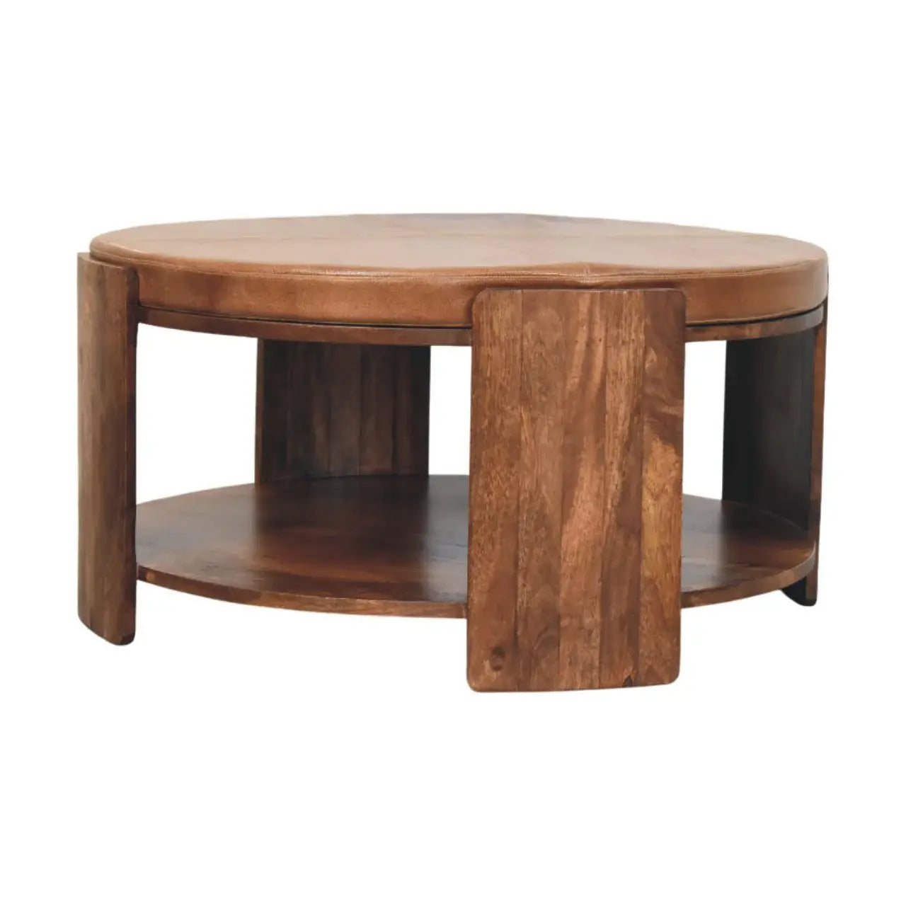 Savoy Leather Coffee Table - Artisan Furniture - Flyclothing LLC