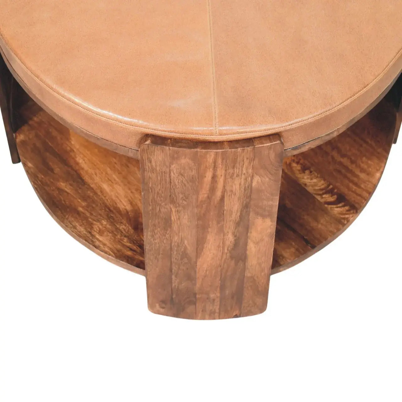 Savoy Leather Coffee Table - Artisan Furniture - Flyclothing LLC