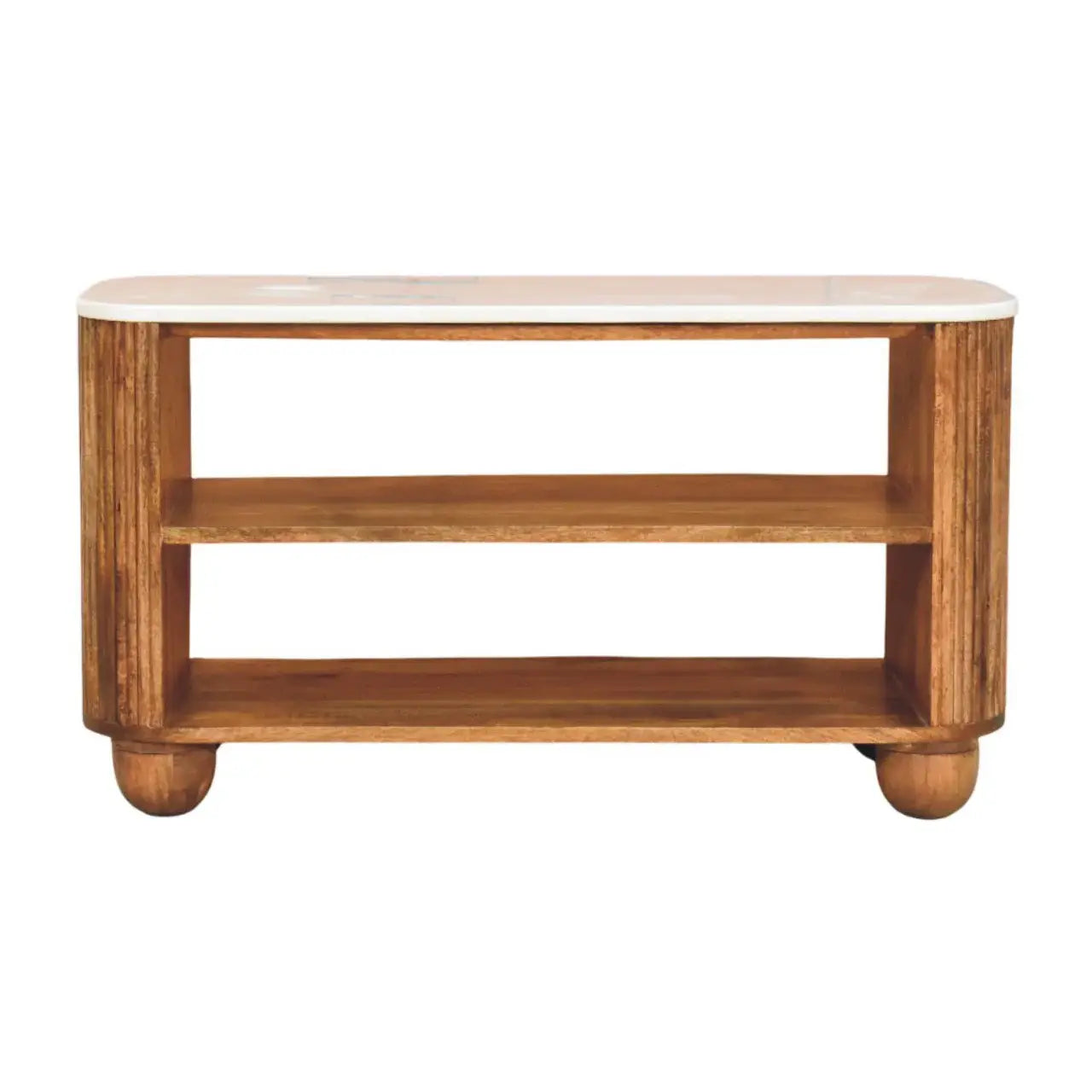 Beaumont Marble Shoe Bench - Artisan Furniture - Flyclothing LLC