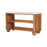 Beaumont Marble Shoe Bench - Artisan Furniture - Flyclothing LLC
