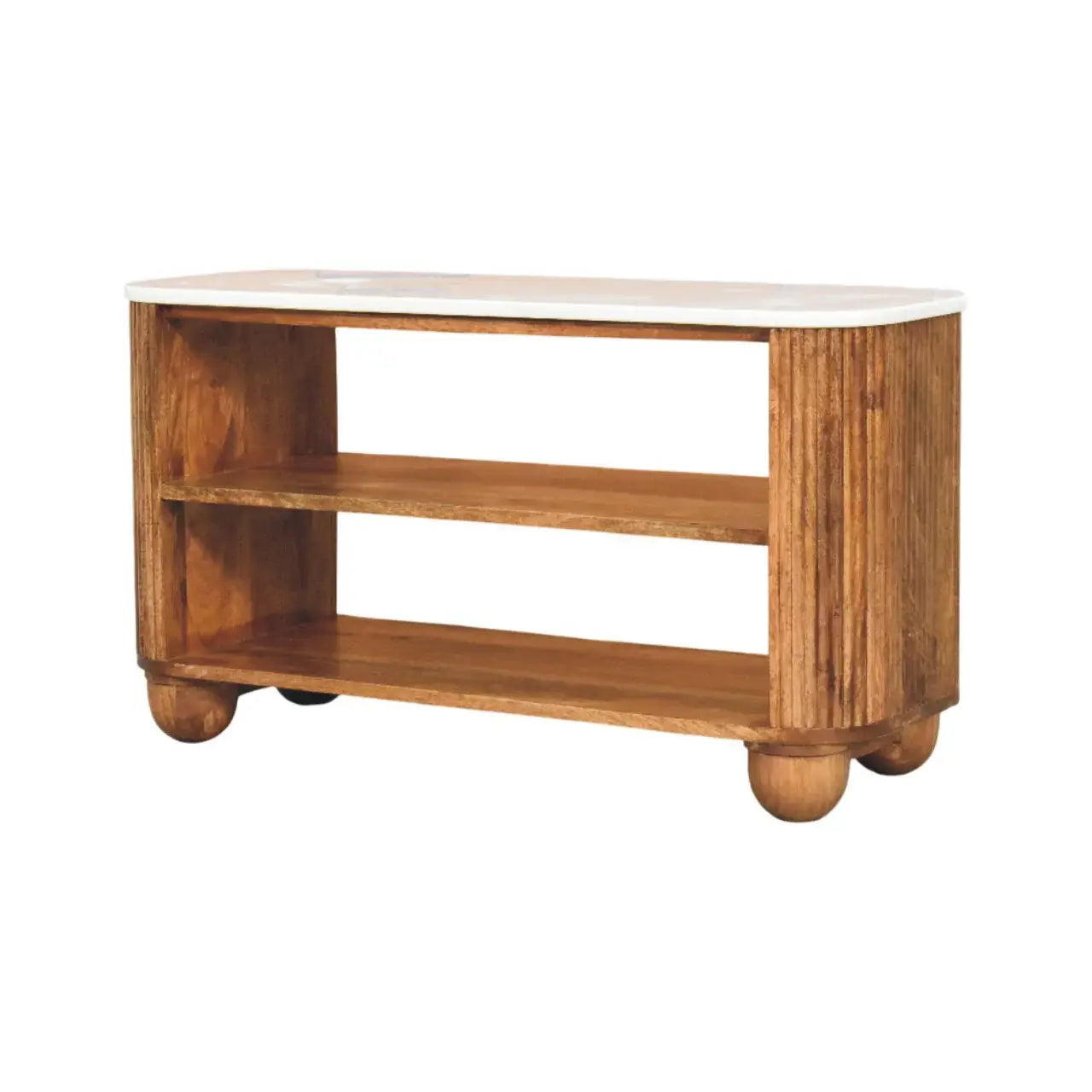 Beaumont Marble Shoe Bench - Artisan Furniture - Flyclothing LLC