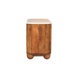 Beaumont Marble Shoe Bench - Artisan Furniture - Flyclothing LLC