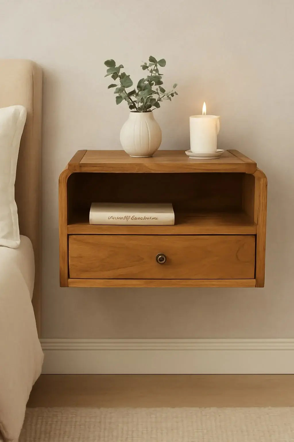 Avora Wall-Mounted Bedside - Artisan Furniture - Flyclothing LLC