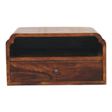 Avora Wall-Mounted Chestnut Bedside - Artisan Furniture - Flyclothing LLC