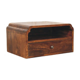 Avora Wall-Mounted Chestnut Bedside - Artisan Furniture - Flyclothing LLC