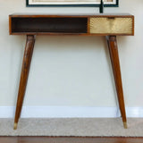 Sunrise Gold Carved Writing Desk - Artisan Furniture - Flyclothing LLC