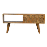 Pineapple Carve Sliding Media Unit - Artisan Furniture - Flyclothing LLC