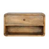Floating Curve Open Slot Bedside - Artisan Furniture - Flyclothing LLC
