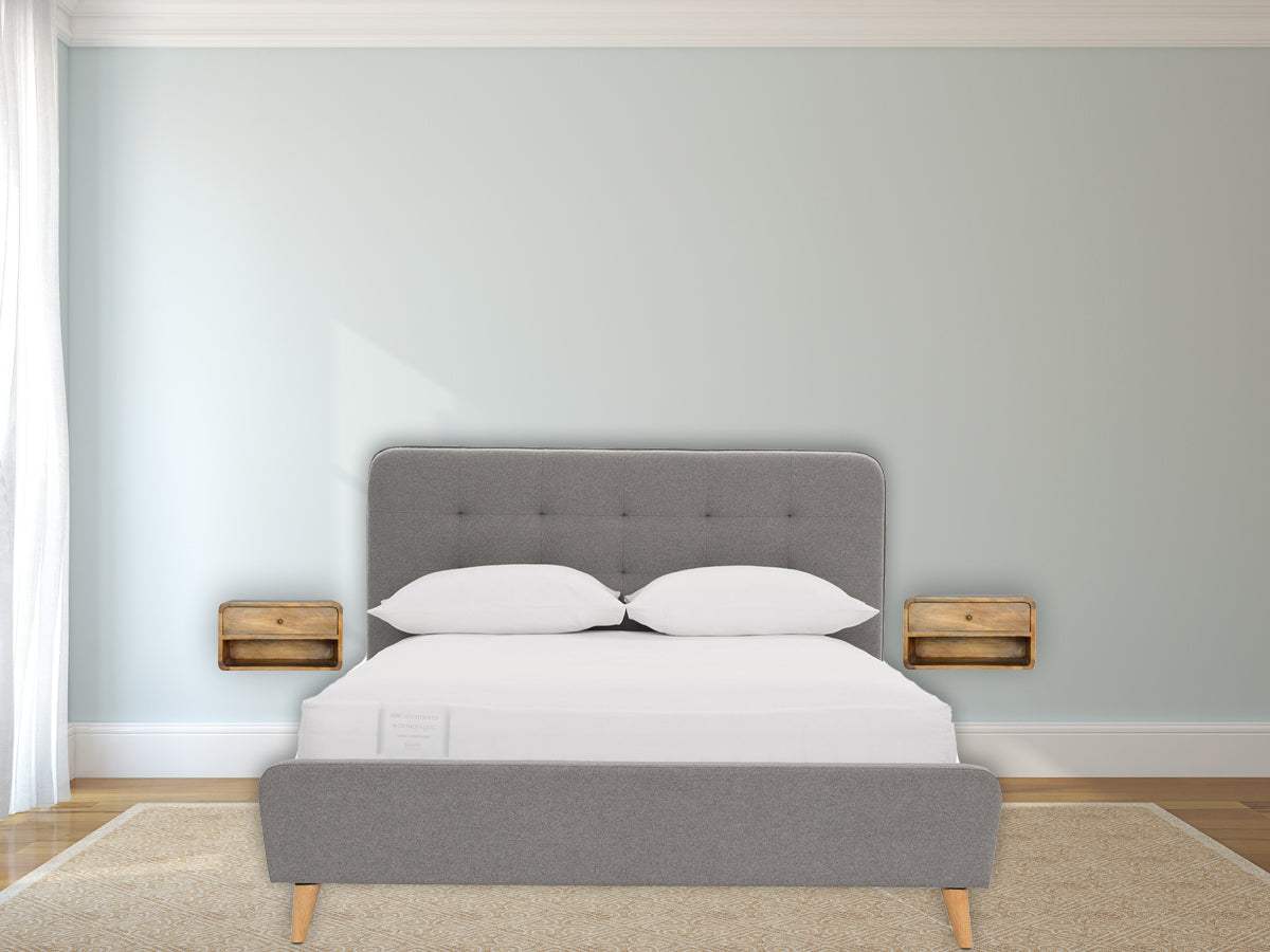 Floating Curve Open Slot Bedside - Artisan Furniture - Flyclothing LLC