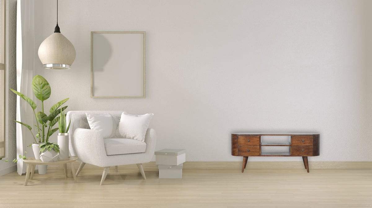 Chestnut Rounded Entertainment Unit - Artisan Furniture - Flyclothing LLC