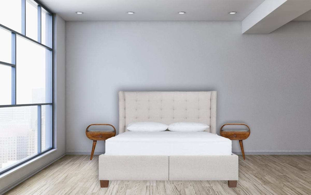 Chestnut Circular Open Bedside - Artisan Furniture - Flyclothing LLC