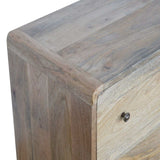 Curved Oak-ish Chest - Artisan Furniture - Flyclothing LLC