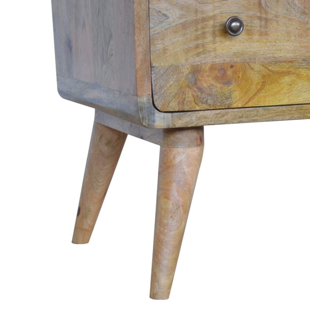 Curved Oak-ish Chest - Artisan Furniture - Flyclothing LLC