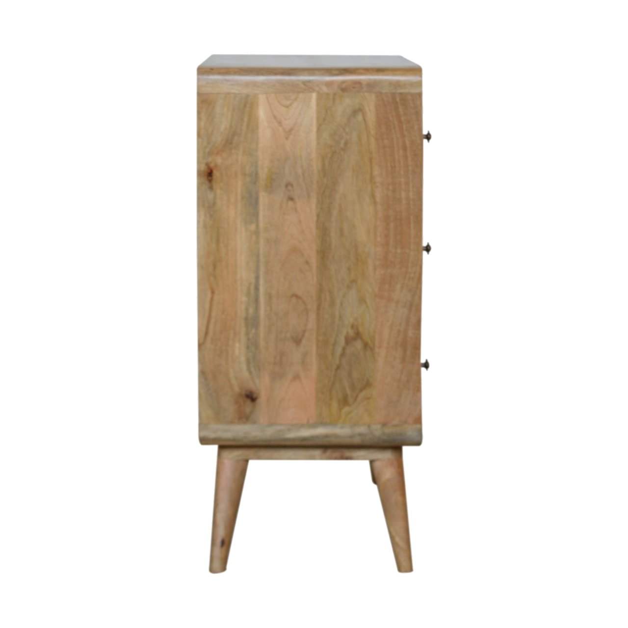 Curved Oak-ish Chest - Artisan Furniture - Flyclothing LLC