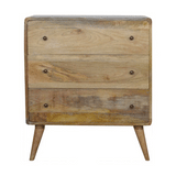 Curved Oak-ish Chest - Artisan Furniture - Flyclothing LLC