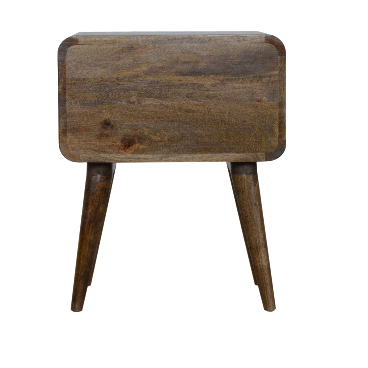 Curved Classic Grey Washed Bedside - Artisan Furniture