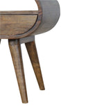 Artisan Furniture Grey Washed Circular nightstand - Artisan Furniture - Flyclothing LLC