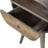 Artisan Furniture Grey Washed Circular nightstand - Artisan Furniture - Flyclothing LLC