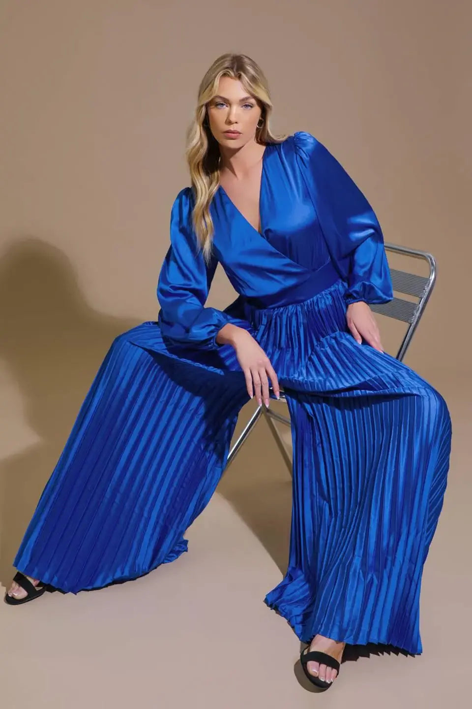 CRUSHING ON YOU SATIN JUMPSUIT - Flying Tomato - Flyclothing LLC
