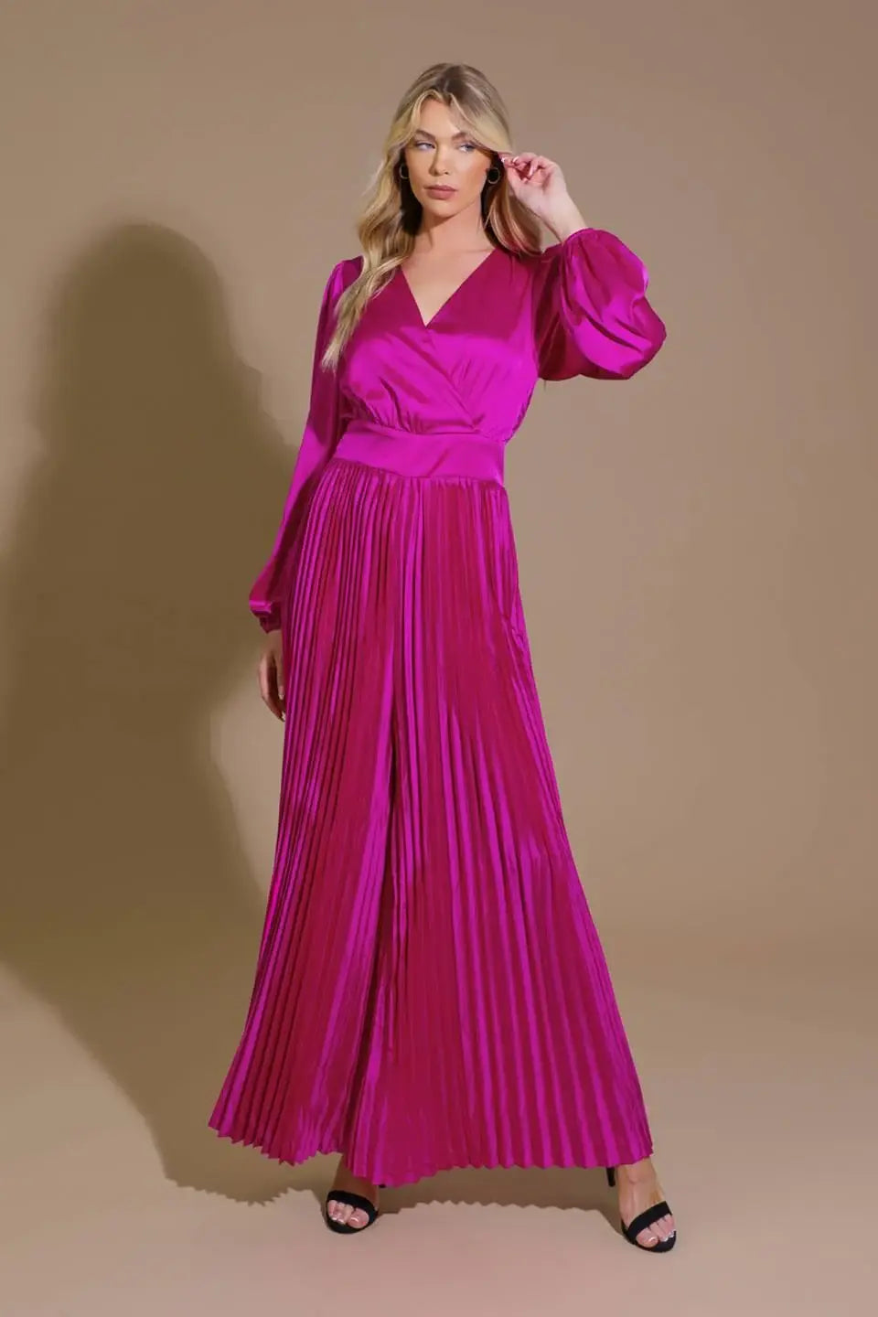 CRUSHING ON YOU SATIN JUMPSUIT - Flying Tomato - Flyclothing LLC