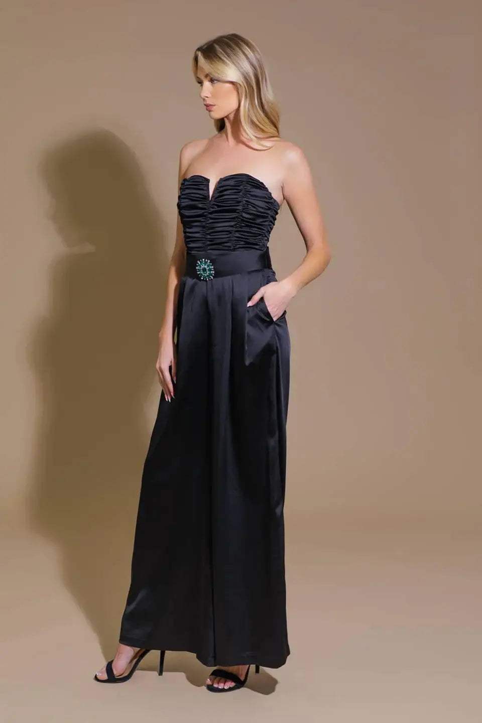 LOST IN YOUR EYES WOVEN JUMPSUIT - Flying Tomato - Flyclothing LLC