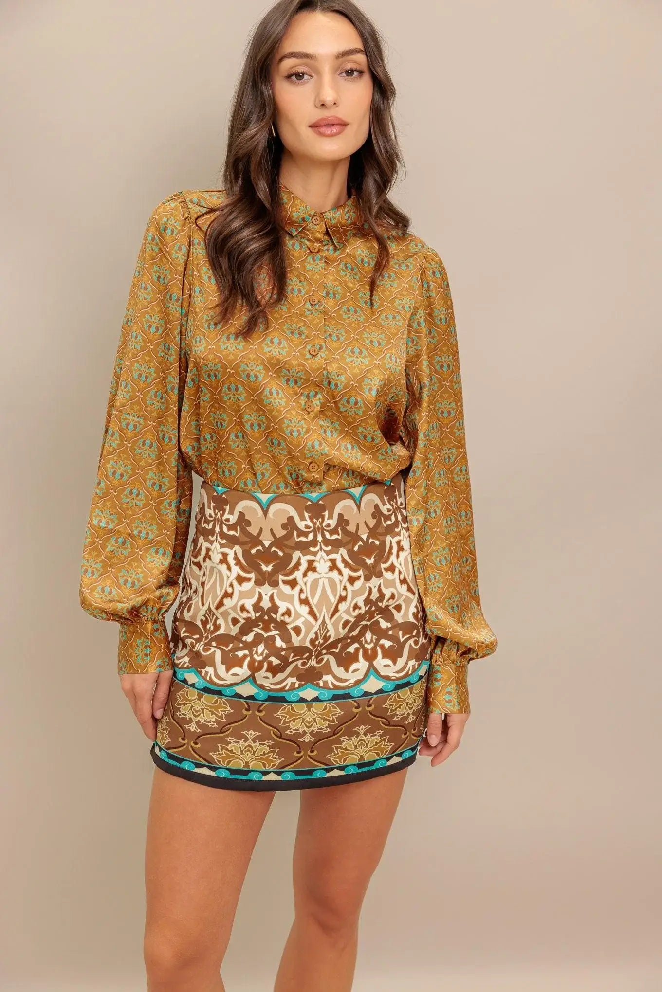 MOROCCAN MUSE WOVEN SKORT - Flying Tomato - Flyclothing LLC
