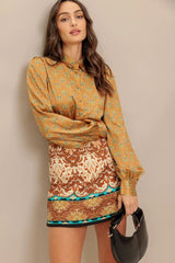 MOROCCAN MUSE WOVEN SKORT - Flying Tomato - Flyclothing LLC