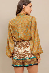 MOROCCAN MUSE WOVEN SKORT - Flying Tomato - Flyclothing LLC
