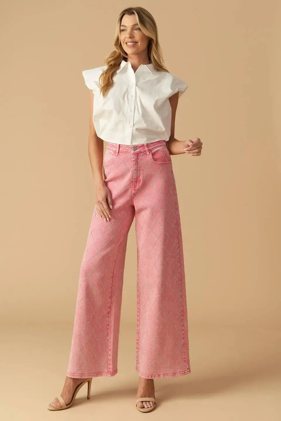 YOU ARE ENOUGH TWILL PANTS - Flying Tomato - Flyclothing LLC