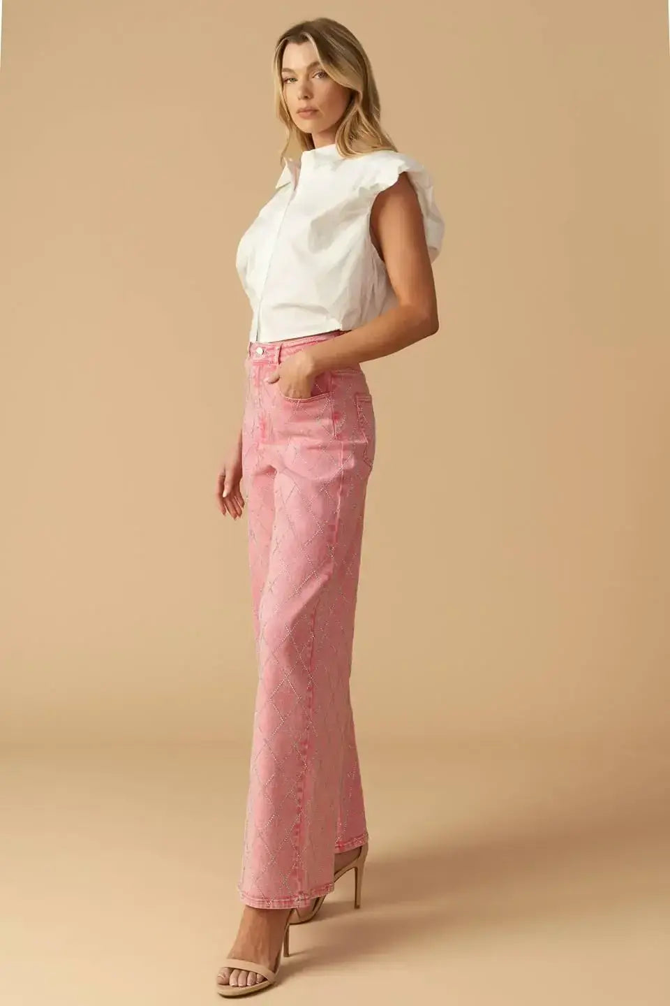 YOU ARE ENOUGH TWILL PANTS - Flying Tomato - Flyclothing LLC