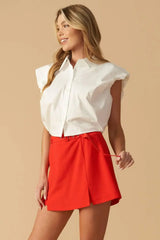 OFF TO TOMORROW WOVEN SKORT - Flying Tomato - Flyclothing LLC