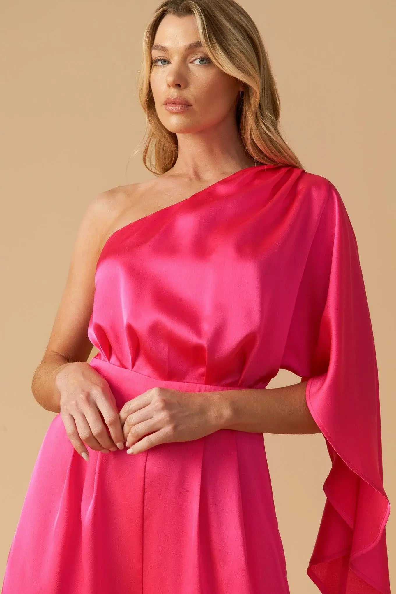 DOWN MEMORY LANE WOVEN SATIN JUMPSUIT - Flying Tomato - Flyclothing LLC