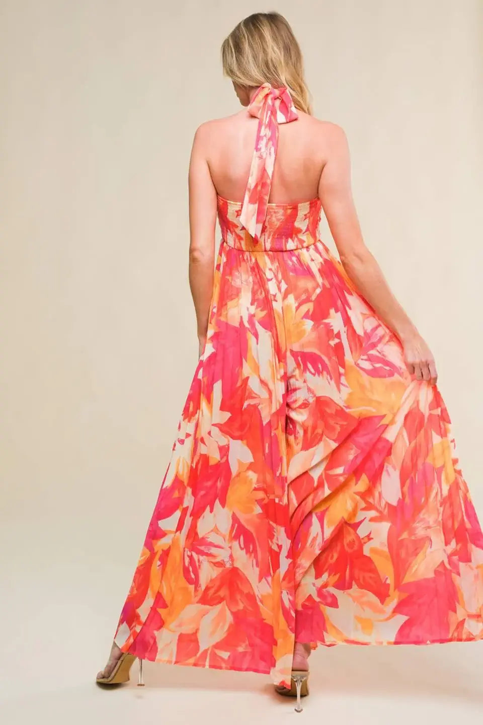 HELLO GORGEOUS WOVEN JUMPSUIT - Flying Tomato - Flyclothing LLC