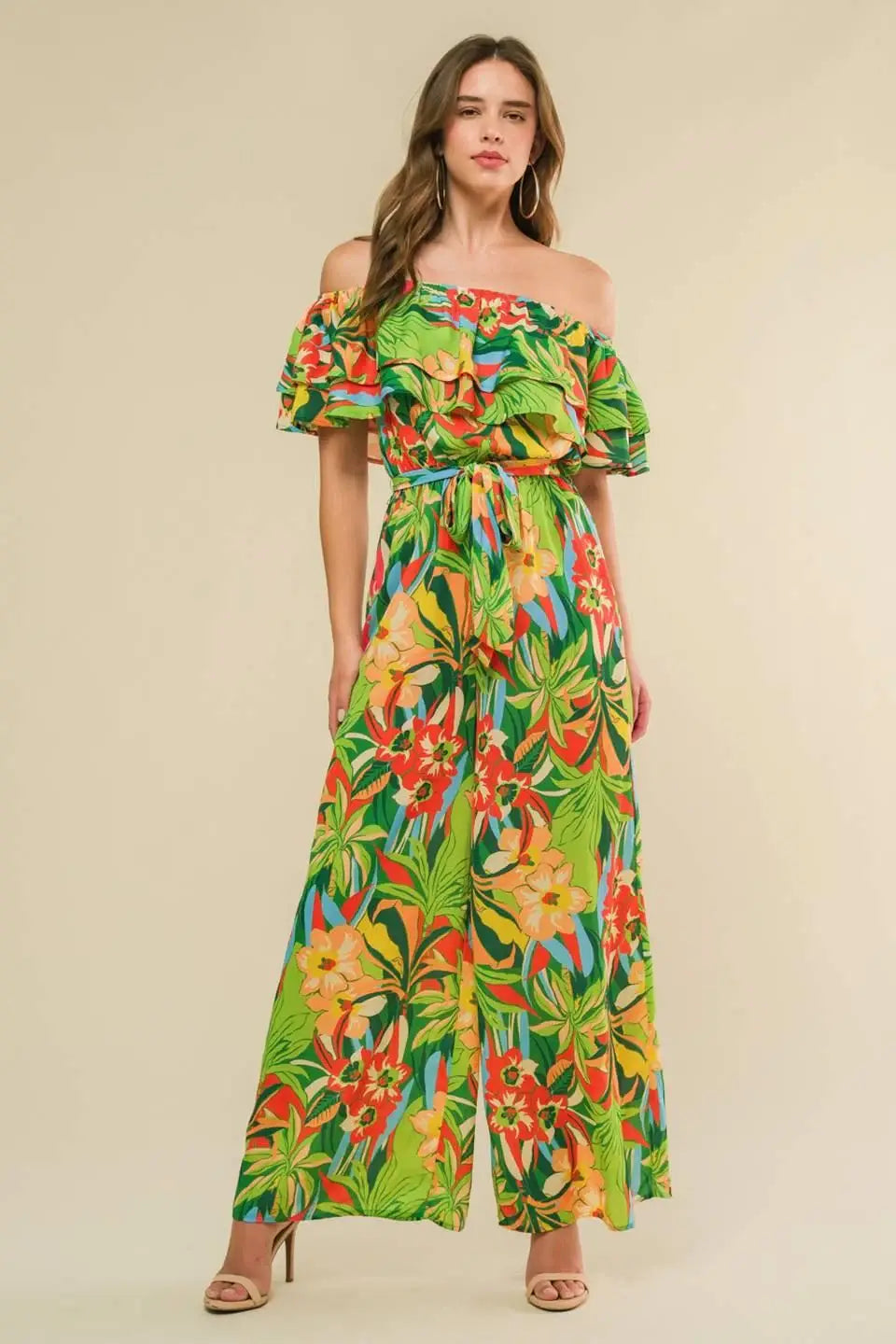 DARING HEART WOVEN JUMPSUIT - Flying Tomato - Flyclothing LLC