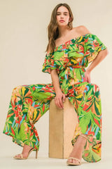 DARING HEART WOVEN JUMPSUIT - Flying Tomato - Flyclothing LLC