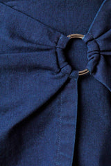 TAKING TIME OFF DENIM WOVEN SKORT - Flying Tomato - Flyclothing LLC