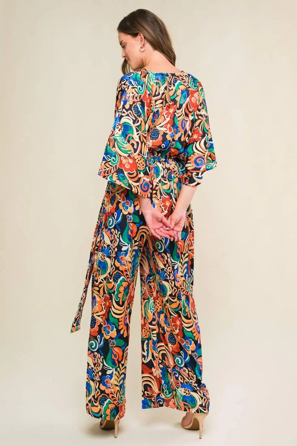 SKYLINE GRACE WOVEN JUMPSUIT - Flying Tomato - Flyclothing LLC