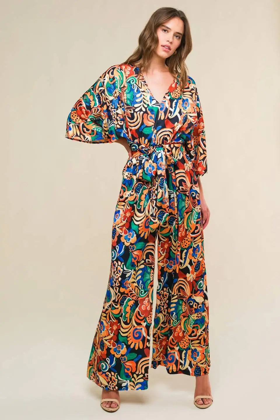 SKYLINE GRACE WOVEN JUMPSUIT - Flying Tomato - Flyclothing LLC