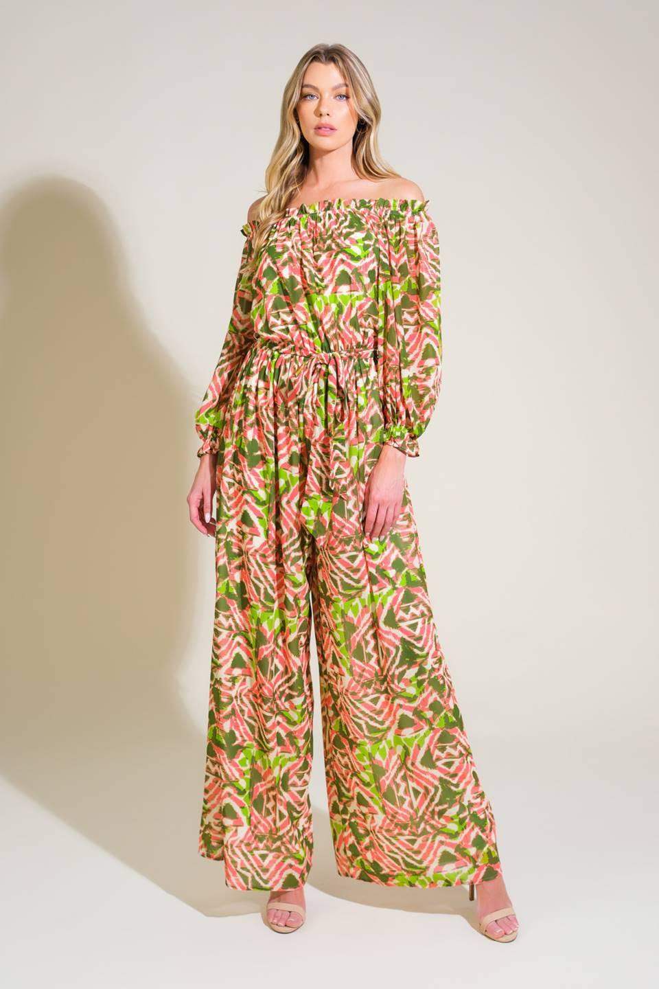 MOMENTS OF JOY WOVEN JUMPSUIT - Flying Tomato - Flyclothing LLC