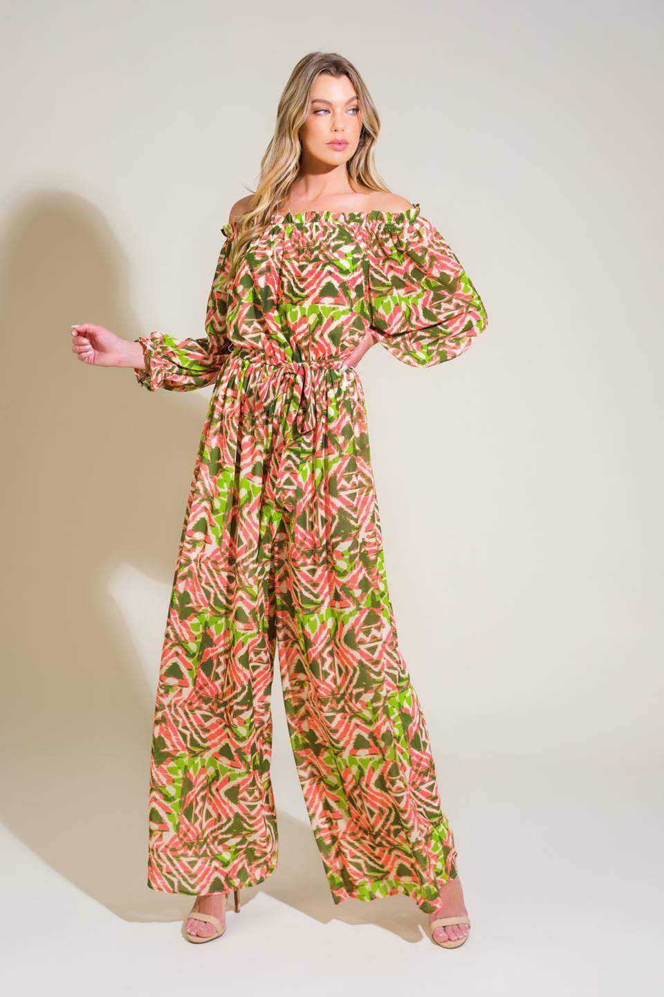 MOMENTS OF JOY WOVEN JUMPSUIT - Flying Tomato - Flyclothing LLC